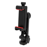 Smartphone Halterung mit Blitzschuh & Blitzfuß – Neigbarer Handyhalter mit Schraubklemme für Kamera, Mikrofon & LED-Licht (55–90 mm)