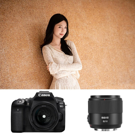 Meike 85mm F1.8 SE Mark II AF STM Objektiv für Canon EF Vollformat Porträtobjektiv