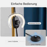 Profi-UV-Lampe 6 W mit Fußpedal & flexiblem Schwanenhals für Nagel-, Wimpern- und Brow-Studio