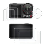 Display- & Objektiv-Schutzglas für DJI Osmo Action 5, Action 5 Pro – 9H gehärtetes Glas, Komplettschutz-Set - 2er pack