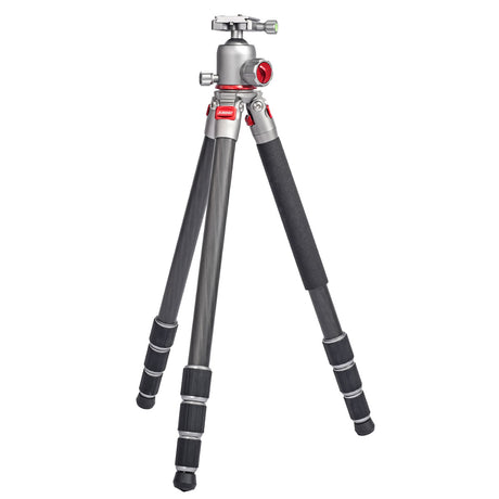 JUSINO Leichtes Karbon Fotostativ mit Kugelkopf Stativ bis 138cm 12kg AF-254C FGS-36