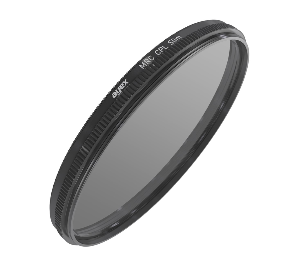 ayex 16-fach vergüteter Slim Polfilter (CPL) 58mm