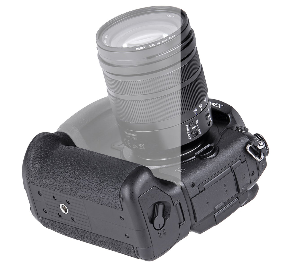 Batteriegriff Set für Panasonic Lumix GH5 + 2x BLF19E Akku + USB Dual Ladegerät