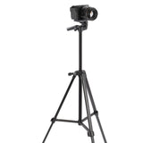 Reisestativ Aluminium leicht & kompakt 135cm Höhe Kugelkopf DSLR Kamera bis 3?kg