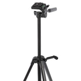 Reisestativ Aluminium leicht & kompakt 135cm Höhe Kugelkopf DSLR Kamera bis 3?kg