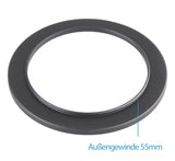 Step Up Ring 55mm-72mm Reduzierring Adapterring Universal passend