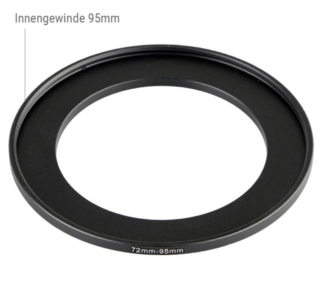 Step Up Ring 72mm-95mm Reduzierring Adapterring Universal passend