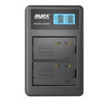 USB Dual Ladegerät für Nikon EN-EL3e Akkus beleuchtetes Display Ladestandanzeige