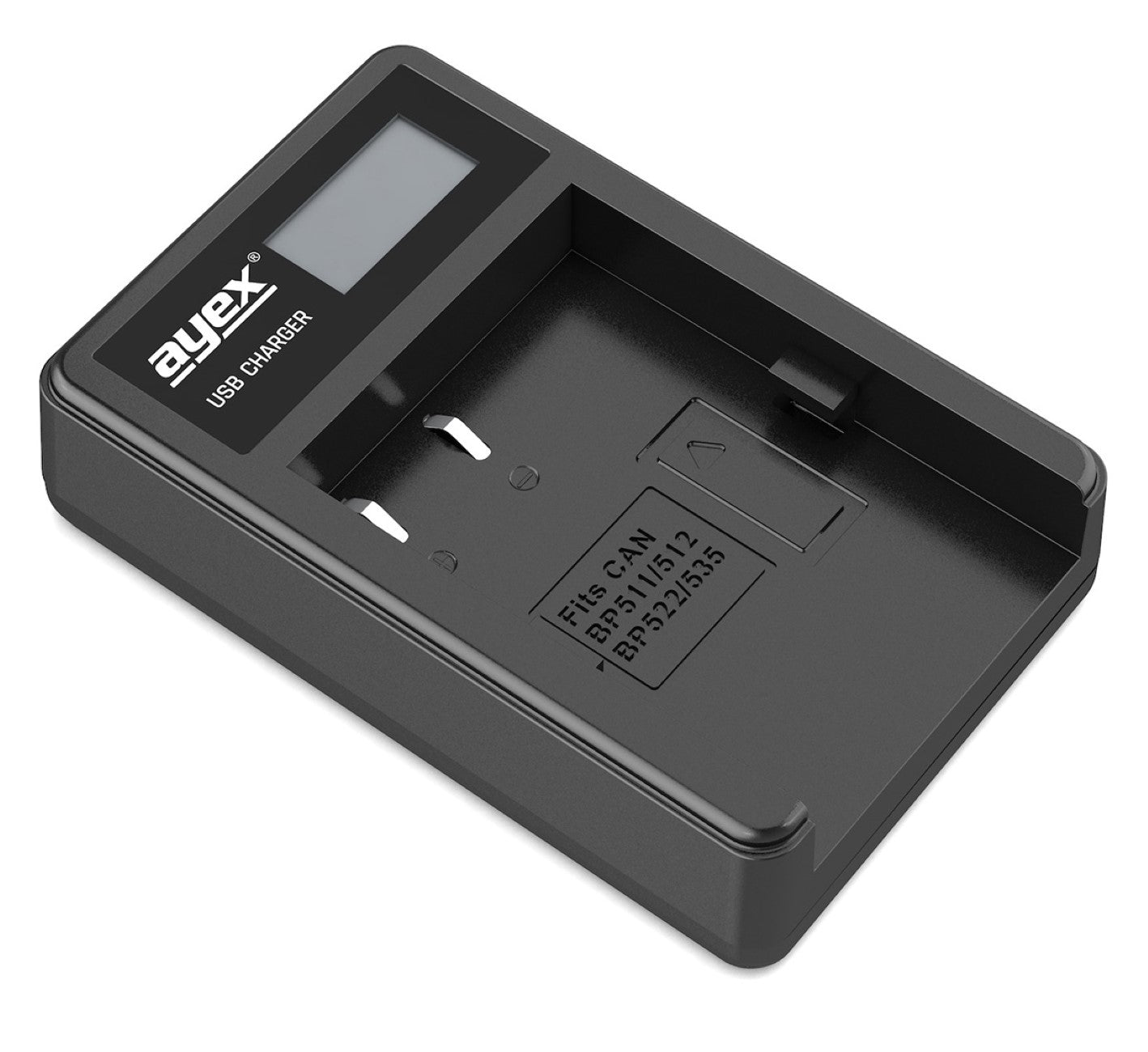 USB Ladegerät für Canon BP-511A Akkus beleuchtetes Display Ladestandanzeige