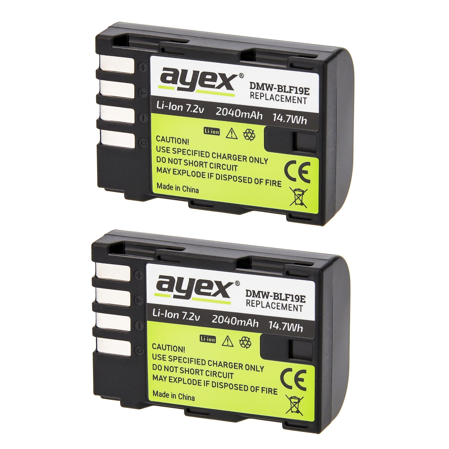 Batteriegriff Set für Panasonic Lumix GH5 + 2x BLF19E Akku + USB Dual Ladegerät