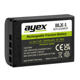 ayex BLX-1 Akku Premium Series Ersatzakku für OM System OM-1 OM-3 OM-1 Mark II