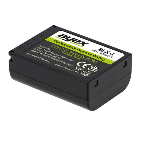 ayex BLX-1 Akku Premium Series Ersatzakku für OM System OM-1 OM-3 OM-1 Mark II