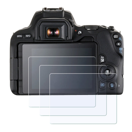 Display-Schutzglas für Canon EOS 200D, 200D Mark II – 0,3 mm 9H gehärtetes Glas 3 Stück