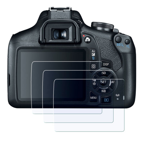 Display-Schutzglas für Canon EOS 3000D, 4000D – 0,3 mm 9H gehärtetes Glas 3 Stück