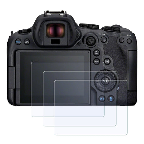 Display-Schutzglas für Canon EOS R6, R6 Mark II, R6 Mark III, R7 – 0,3 mm 9H gehärtetes Glas 3 Stück