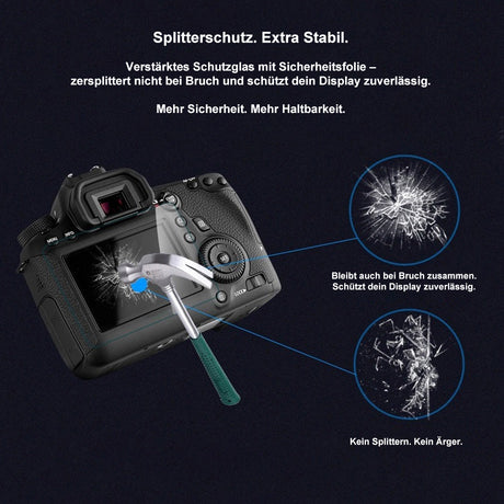 Display-Schutzglas für Canon EOS 5D Mark III, 5D Mark IV, 5DS R, 5DS, 1D X – 0,3 mm 9H gehärtetes Glas 3 Stück