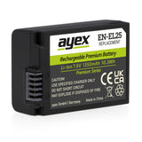 ayex EN-EL25 Akku 1350mAh 7.6V (10.3Wh) Premium Series für Nikon Z30 Z50 Z50 II Z fc
