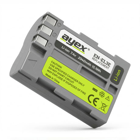 EN-EL3e Akku 2 Stück für zB Nikon D70 D80 D90 D100 D200 D300s D700
