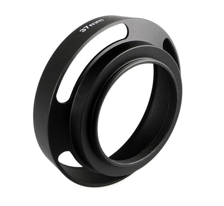 Metall Gegenlichtblende Schwarz – Hohlprofil Design – Schraubmontage