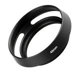 Metall Gegenlichtblende Schwarz – Hohlprofil Design – Schraubmontage
