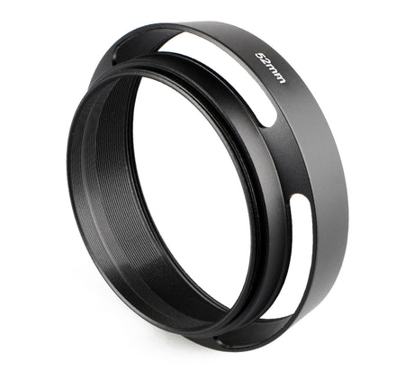 Metall Gegenlichtblende Schwarz – Hohlprofil Design – Schraubmontage