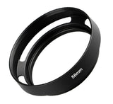 Metall Gegenlichtblende Schwarz – Hohlprofil Design – Schraubmontage