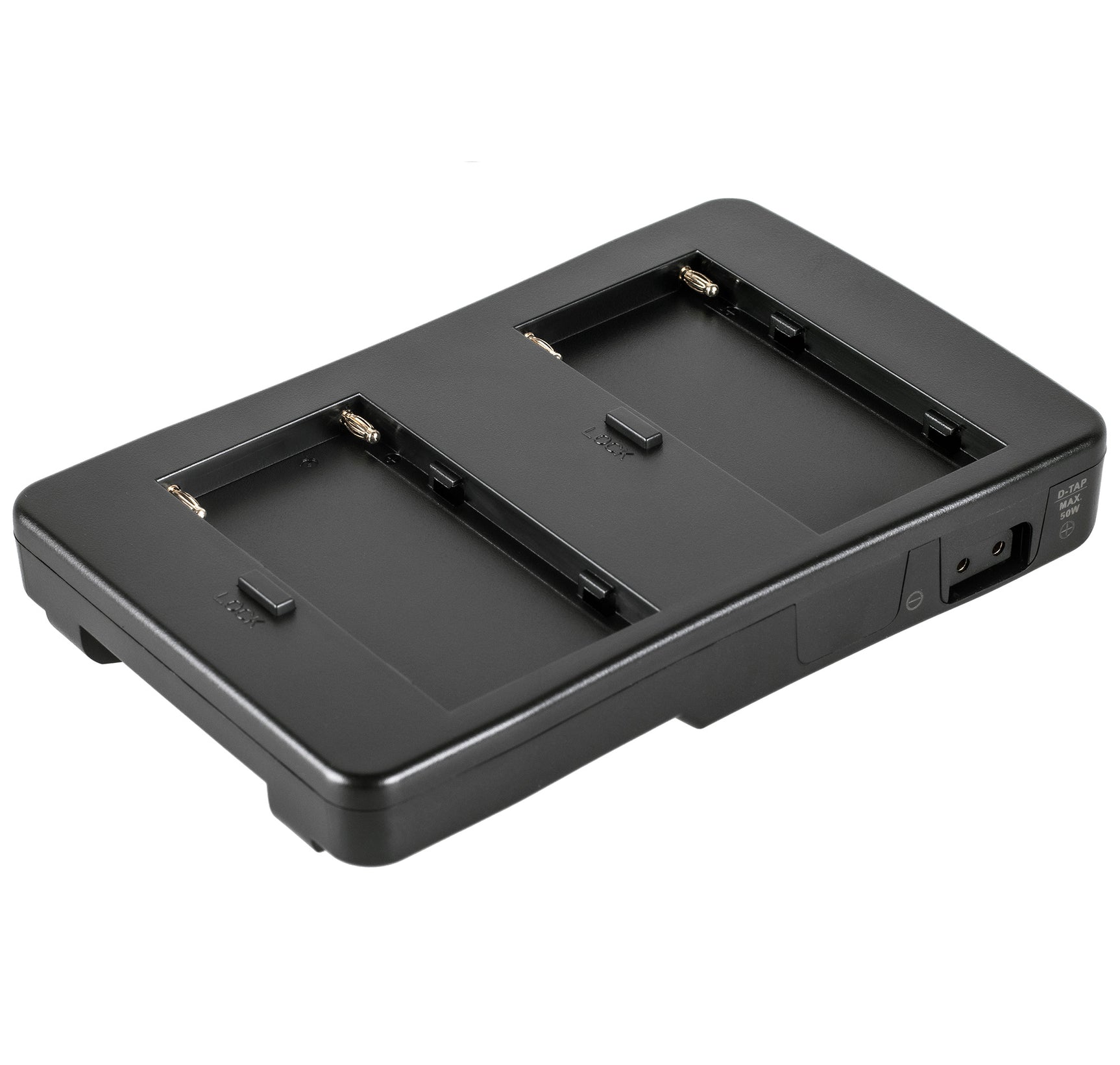Adapter Platte für 2 Sony Akkus Typ NP-F970 F770 F570 Zeitgleich sicher & schnell Akkus wieder aufladen