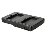 Adapter Platte für 2 Sony Akkus Typ NP-F970 F770 F570 Zeitgleich sicher & schnell Akkus wieder aufladen