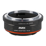 ayex Objektivadapter für Canon FD Objektive an Sony Alpha E-Mount Kameras FD-E