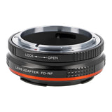 ayex Objektivadapter für Canon FD Objektive an Canon EOS R5 R6 R7 R8 R10 RP & weitere RF Kameras FD-EOS R