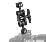 Magic Arm Gelenkarm 1/4 Zoll eloxiertes Alumnium Doppel-Kugelköpfe gut erreichbare Drehschraube FSA-05