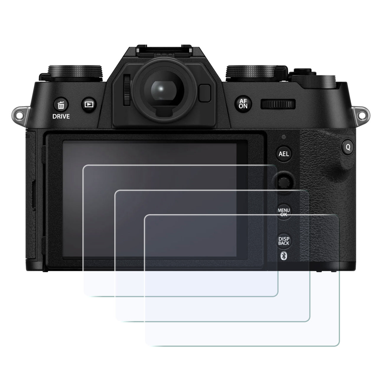 Display-Schutzglas für Fujifilm X-T50 X100T X100 X100S X100F - 0,3mm 9H gehärtetes Glas 3 Stück