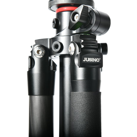 JUSINO Flexibles Karbon-Stativ max. 170cm bis 18Kg belastbar neigbare & entfernbare Mittelsäule