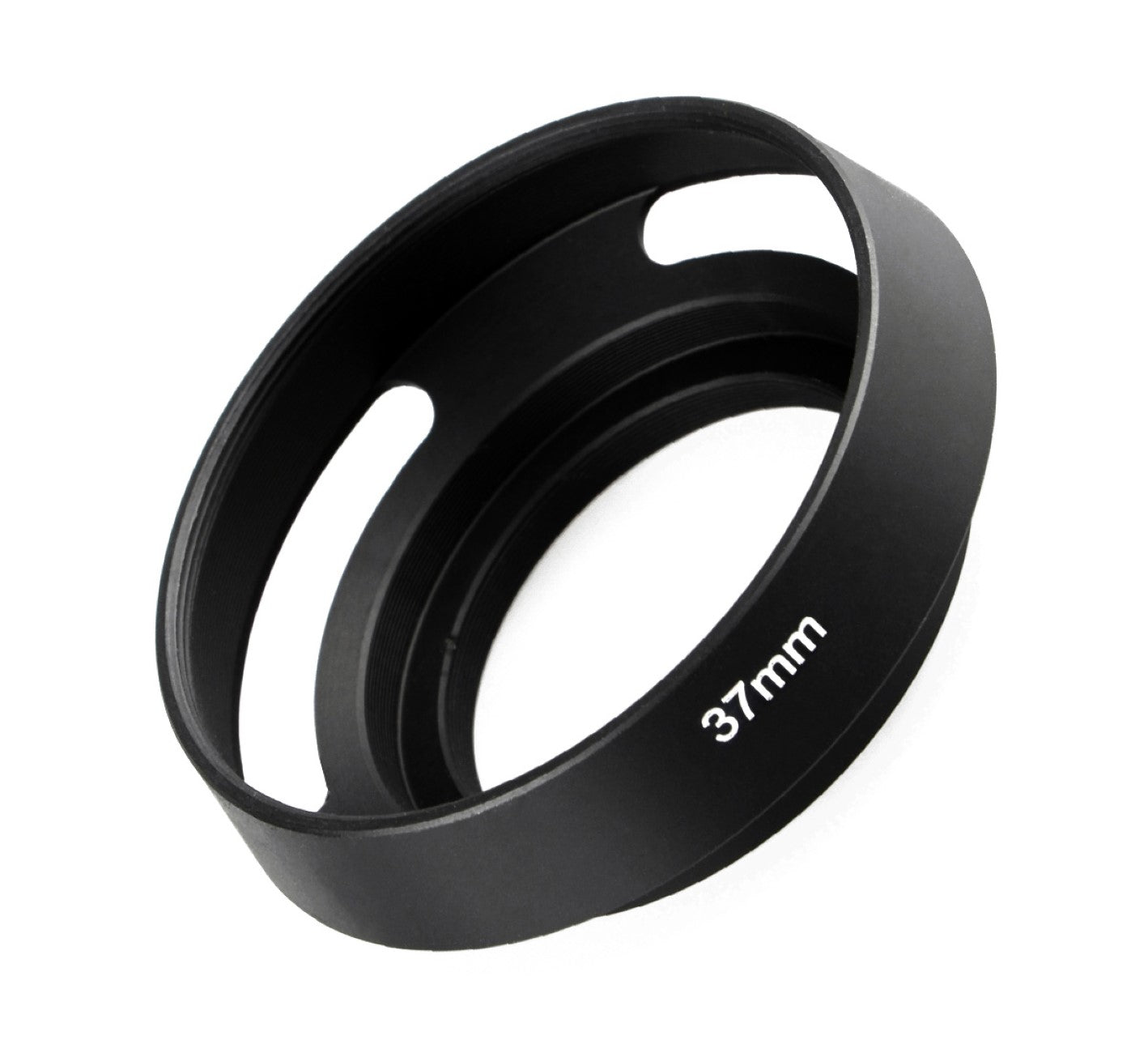 Metall Gegenlichtblende Schwarz – Hohlprofil Design – Schraubmontage