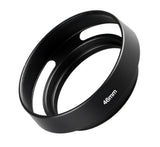 Metall Gegenlichtblende Schwarz – Hohlprofil Design – Schraubmontage