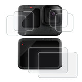 Display- & Objektiv-Schutzglas für GoPro Hero 12, 11, 10, 9 - 2er Set - 9H gehärtetes Glas, Komplettschutz-Set - 2er pack