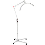 LED Halbmondlampe Beauty Light Duale Farbtemperatur 4 Räder Arm Aluminium