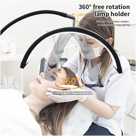 LED Bogenleuchte mit Tischklemme Flexibel, Blendfrei & Ideal für Beauty-Anwendungen HD-P3