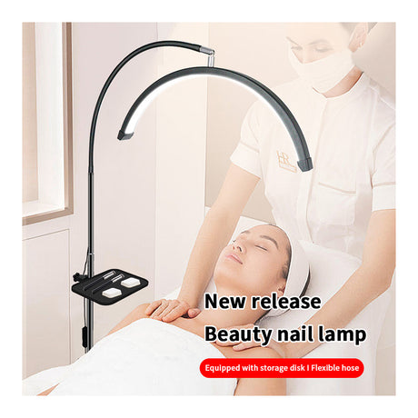 LED Beauty Stehlampe – 36W, höhenverstellbar & dimmbar Weiß oder Schwarz