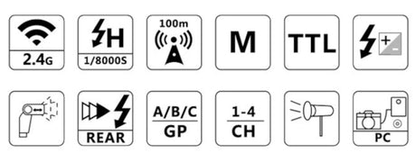 High Speed TTL Wireless Blitzauslöser-Set für Canon und Speedlite (MK-GT600C)
