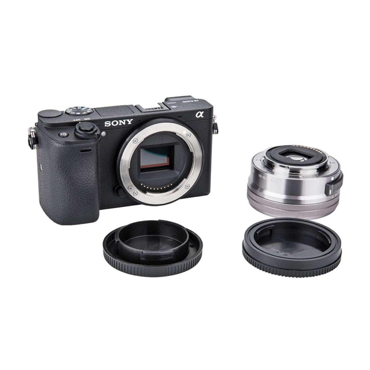 Gehäusedeckel + Objektivdeckel für Sony E-Mount Digitalkameras und Objektive L-R9