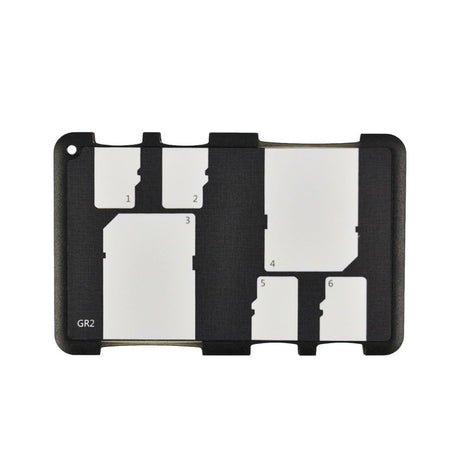 Speicherkartenhalter leicht kompakt Staubschutz für 2 SD + 4 Micro SD Karten