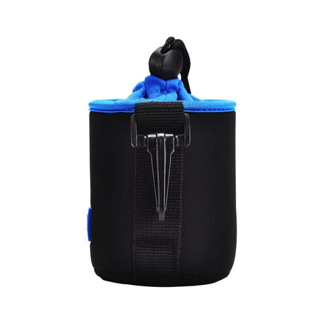 Neopren Objektivbeutel für Objektive bis 74 x 100mm mit Karabiner & Gürtelschlaufe