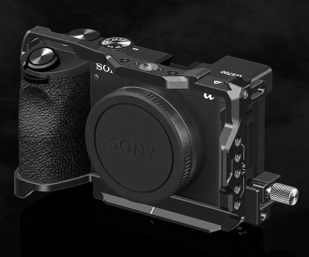 ayex Kamera-Cage kompatibel mit Sony Alpha 6700 mit HDMI-Klemme und Arca-Profil