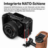 ayex Kamera-Cage kompatibel mit Sony ZV-E10 II mit NATO Rail & Arca-Profil