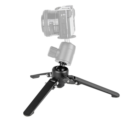 JUSINO Carbon Monopod mit abnehmbarem Fuß/Tischstativ Schnellspann-Clips bis 164cm/10kg VM-284EC