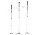 JUSINO Monopod mit abnehmbarem Fuß Tischstativ Schnelldrehverschlüsse bis 170cm 12kg VM-324