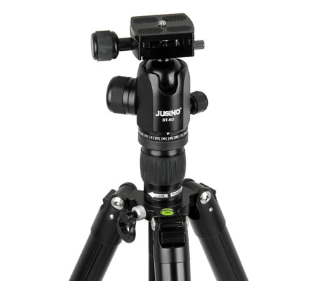 JUSINO Vielseitiges Tripod/Monopod Stativ bis 155cm Höhe/6kg + Kugelkopf BT-60 X-426