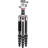 JUSINO Carbon Stativ leicht kompakt Monopod-Funktion bis 130,5cm 5kg + Kugelkopf TK-225 SC GT-30