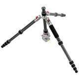 JUSINO Carbon Stativ leicht kompakt Monopod-Funktion bis 130,5cm 5kg + Kugelkopf TK-225 SC GT-30